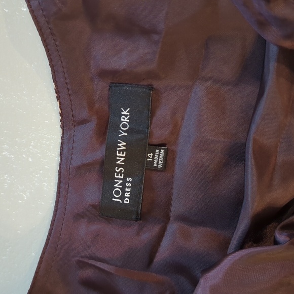 NWT Jones NY Maxi Dress Brown size 14‎ - Picture 6 of 8